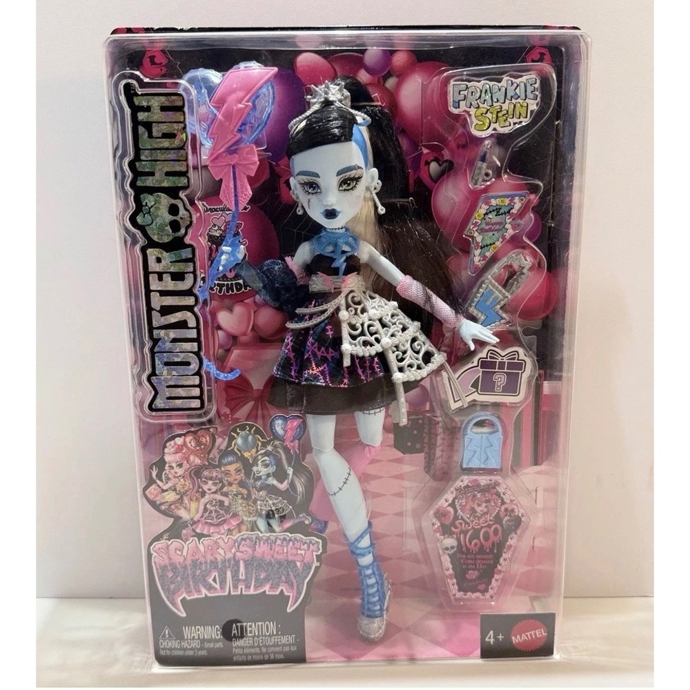 Monster High‎ Frankie Stein Scary Sweet Birthday Doll G3 Sweet 1600 Mattel JBG75